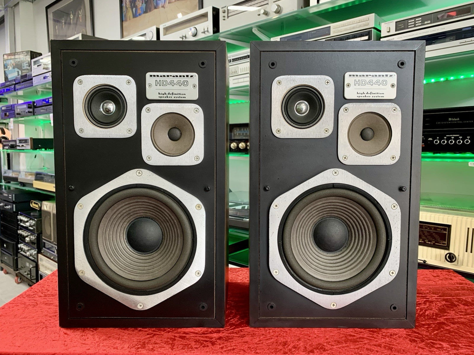 MARANTZ HD 440 Hi End Original Speakers 3Way 80Watts Vintage 1977 Work Good Look