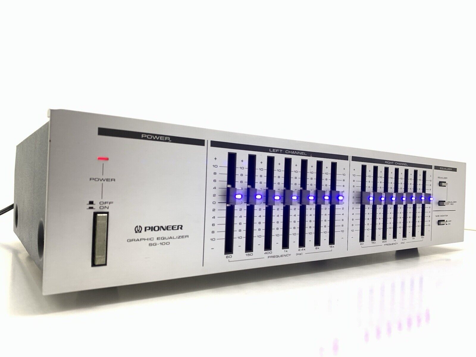 PIONEER SG 100 Graphic Equalizer BLUE LINE Vintage 1983 Hi End Working Good Look