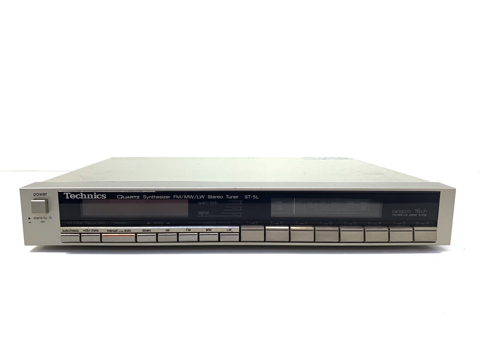 TECHNICS ST-5L Synthesizer FM/MW/LW Stereo Digital Tuner High End Vintage 1982