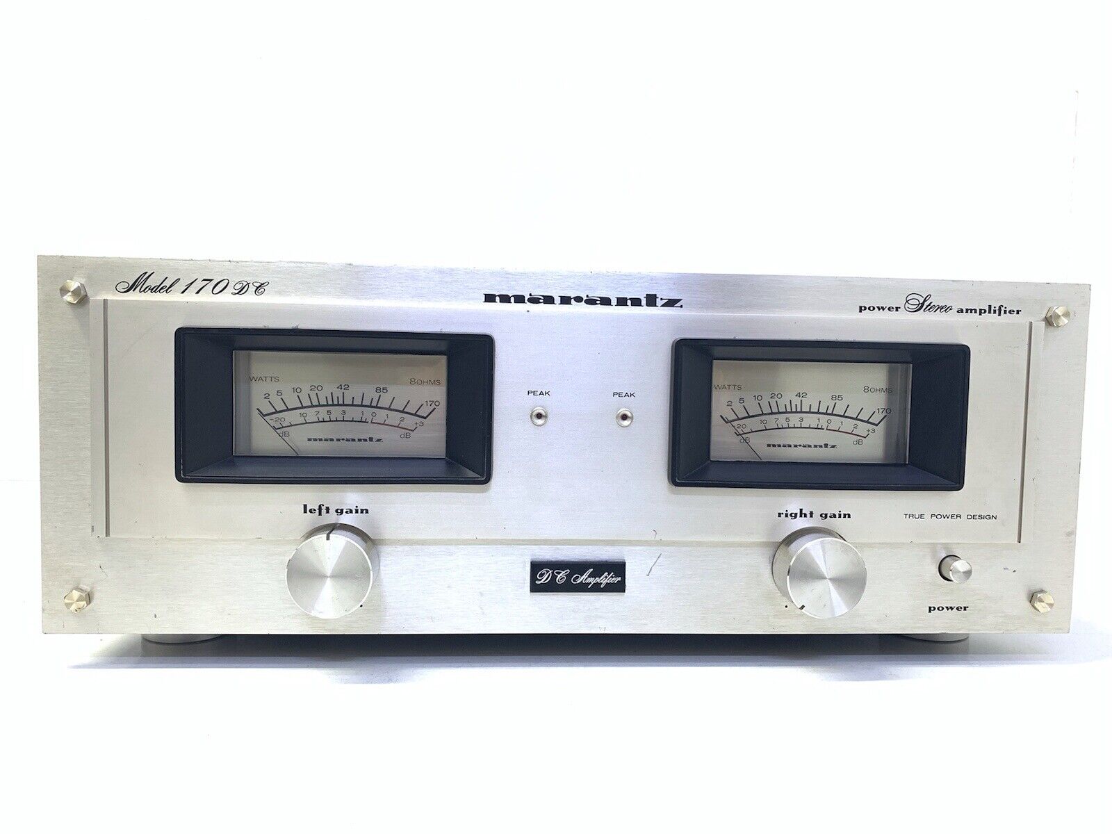 MARANTZ 170DC Stereo Power Amplifier Vintage 1978 Hi End 172 Watts RMS Good Look