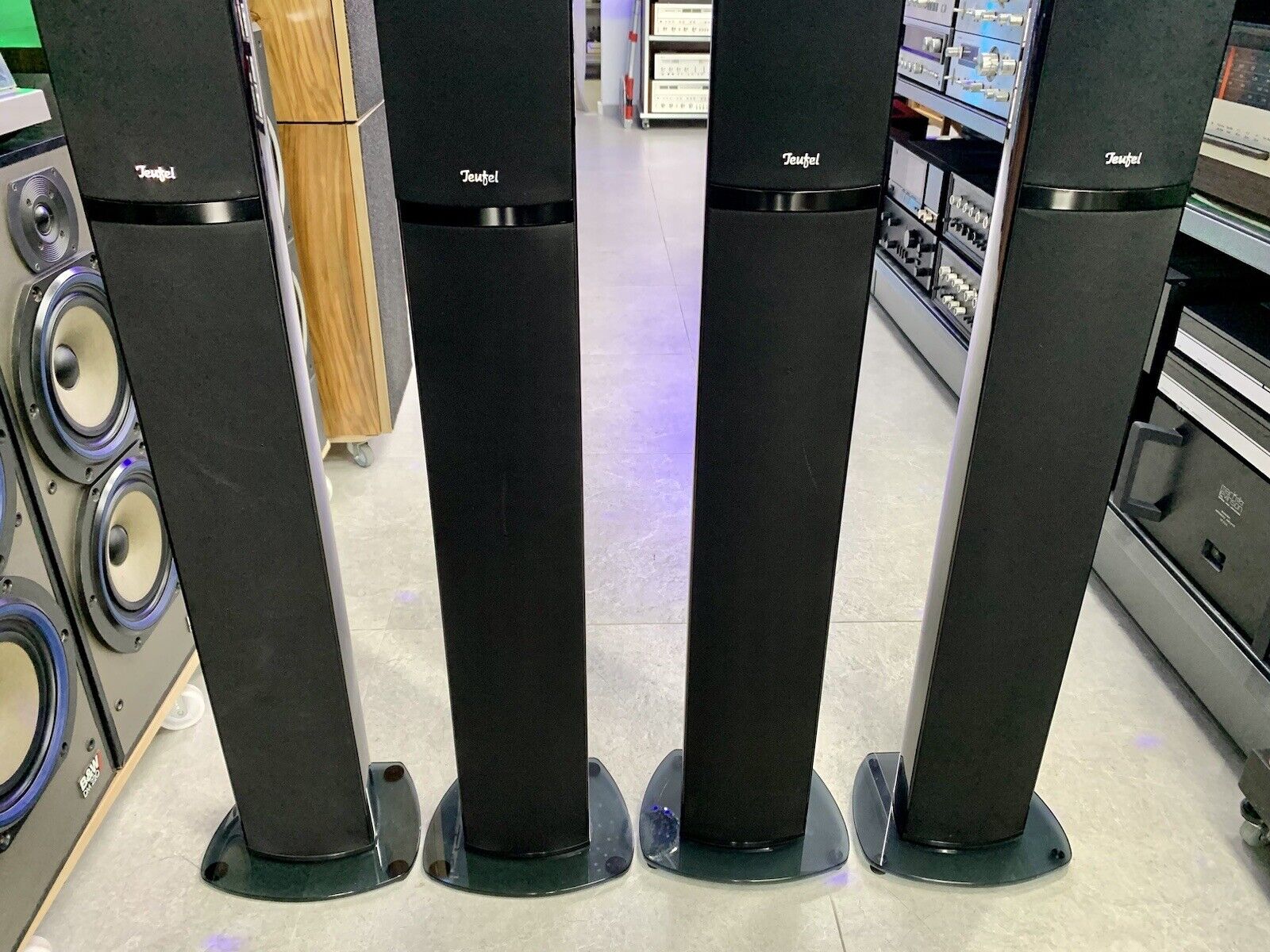 TEUFEL L 520 FR 4 Frontal Rear Speakers 190 WRMS High End WORK Germany Good Look