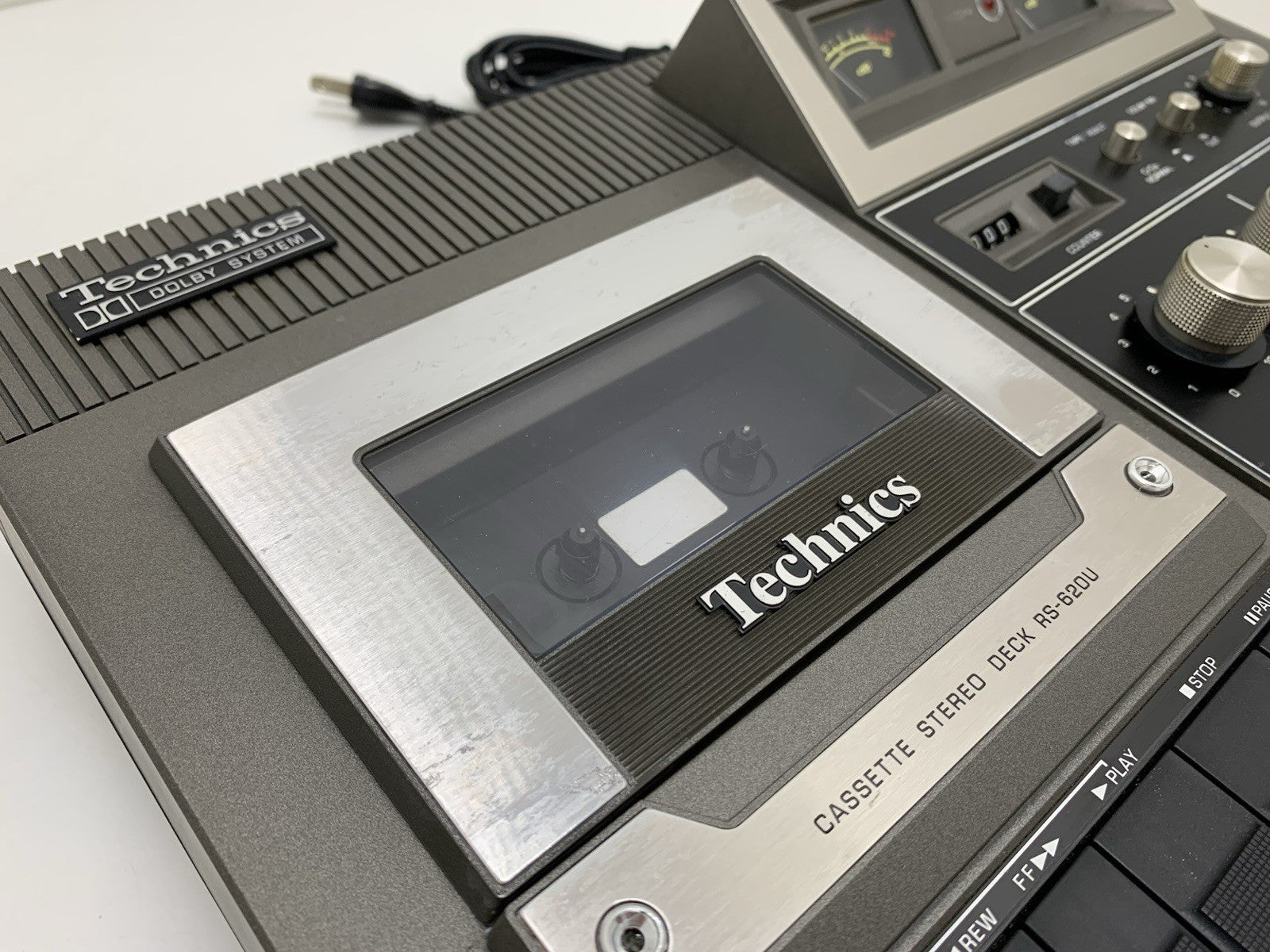 TECHNICS RS 620U Stereo Cassette Tape Deck 2 Head Vintage 1976 Working Good Look