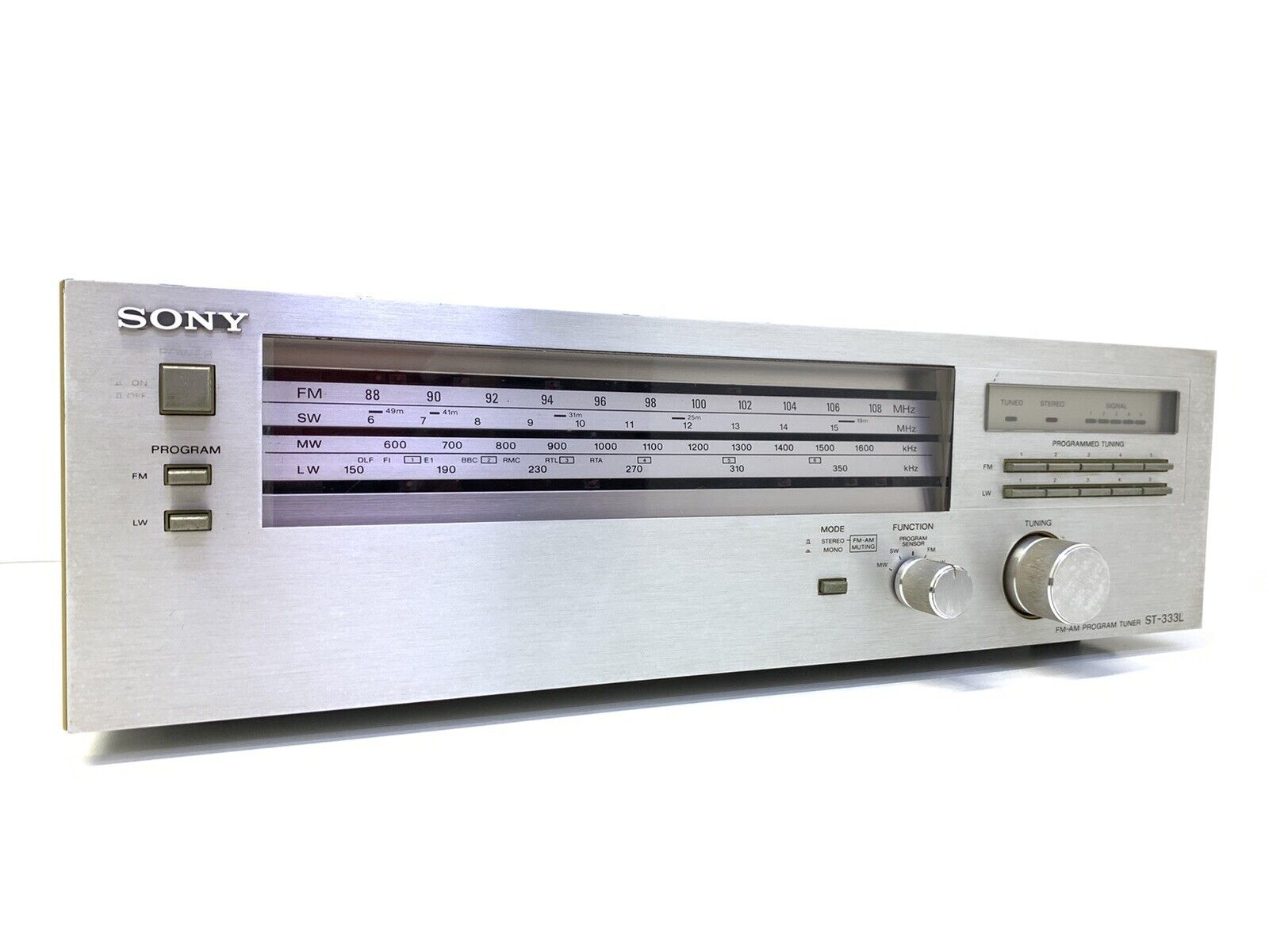SONY ST-333L FM Stereo Program Tuner Vintage 1979 Hi End Refurbished Good Look