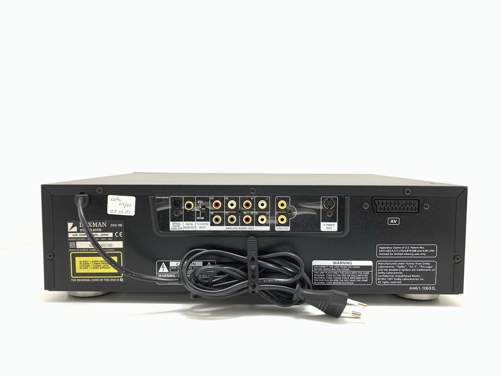 DVD PLAYER DVD 100 CD Audio DVD Video MPGE-2 Disc Player DAC WORK Good