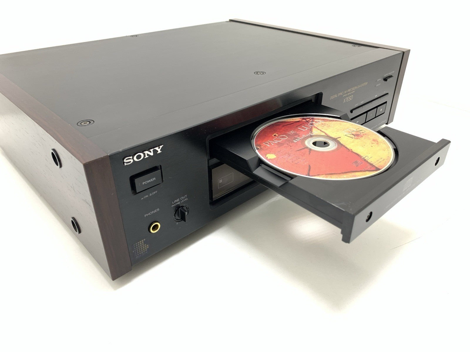 Sony CDP-X7ESD ES CD Player High End Dual PCM58P-S Remote Control WORK Good Look