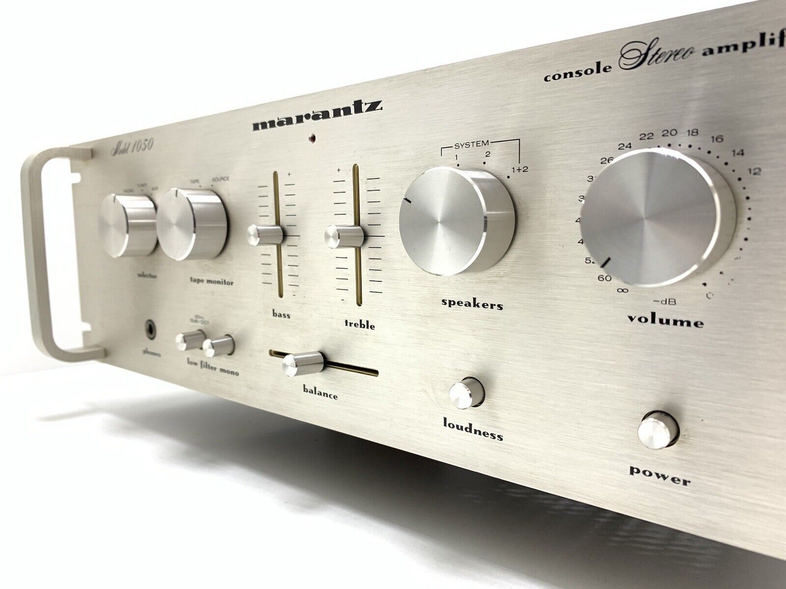 MARANTZ 1050 Rack Stereo Integrated Amplifier 50 RMS Vintage 1978 WORK Good Look