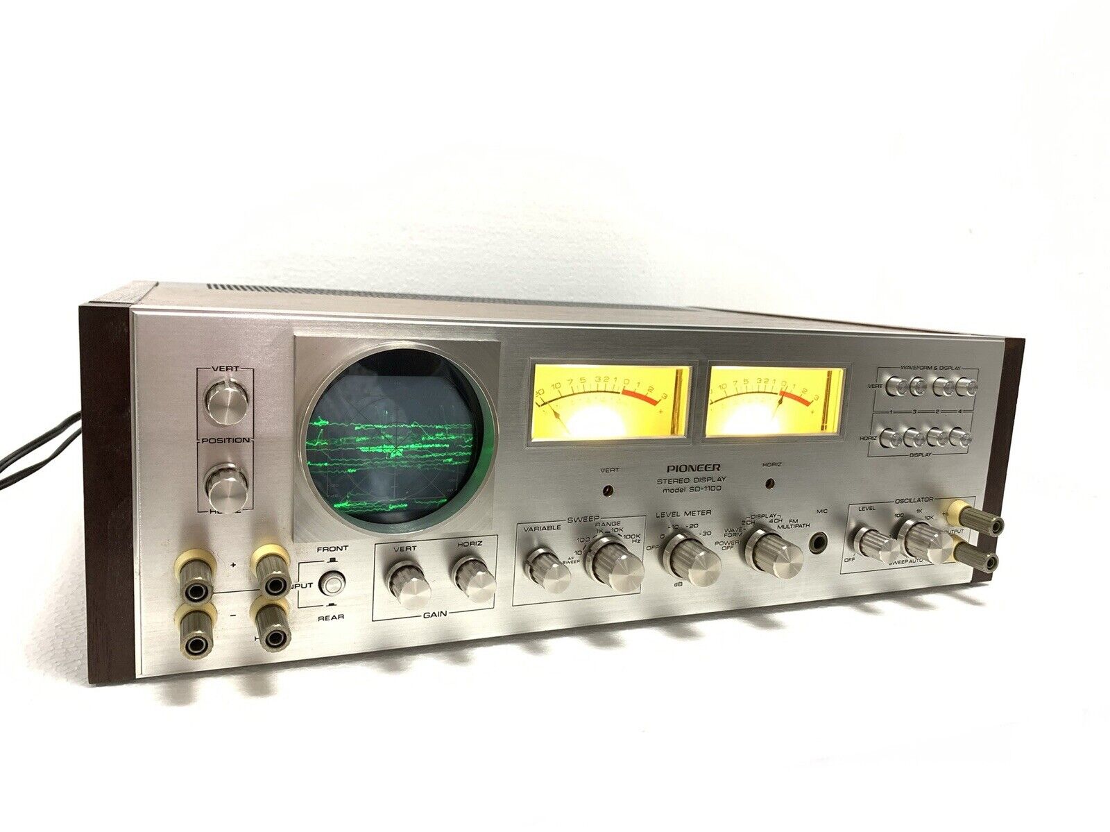 PIONEER SD-1100 Stereo Display Audio Scope VERY RARE Vintage 1972 WORK Good Look