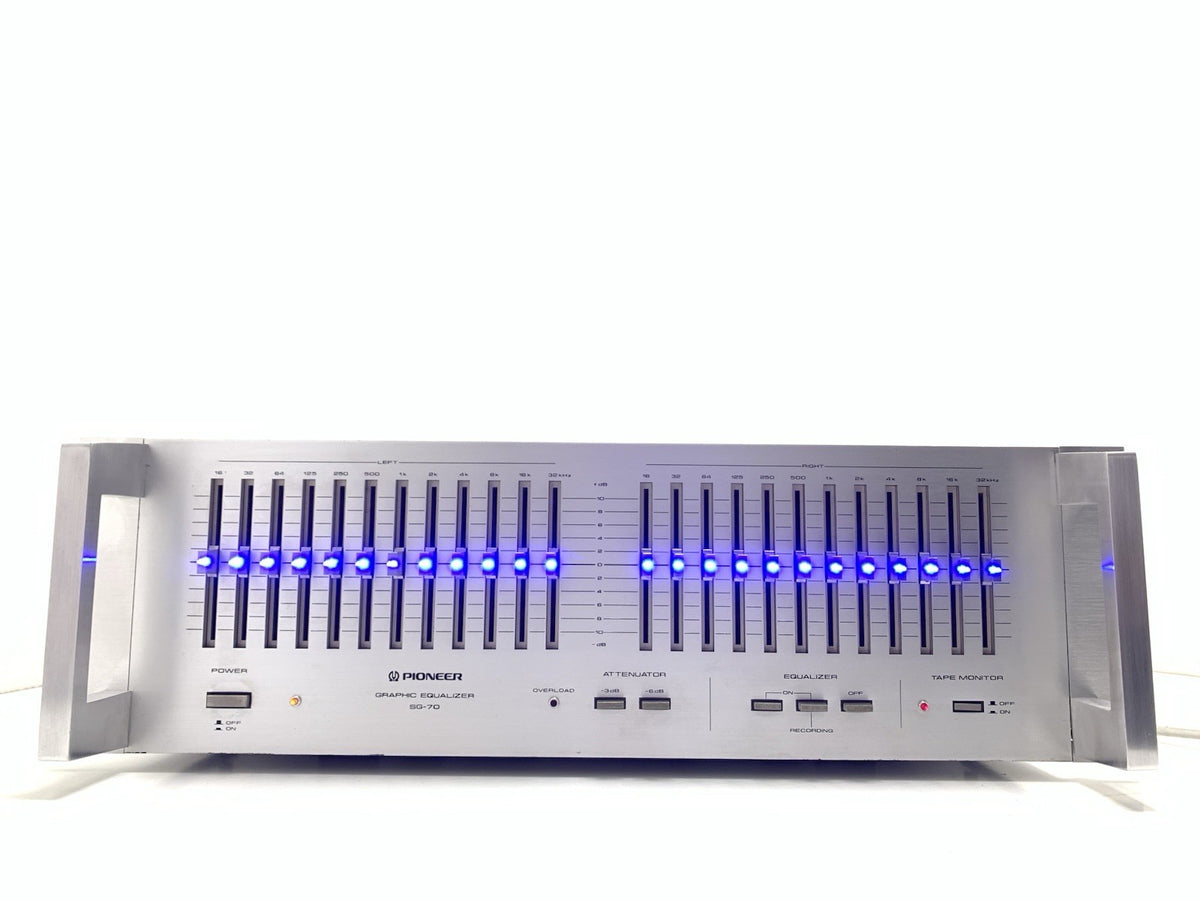 Intequalizzatore Rack PIONEER SG 70/SG 9800 Equalizzatore Grafico LED BLU Rack Senza Manigli ...