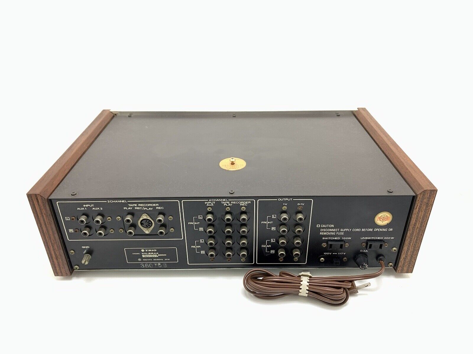 TRIO KENWOOD KN 6644 Quadrixer Pre Amplifier 4 Channel Vintage 1971 WORK GOOD