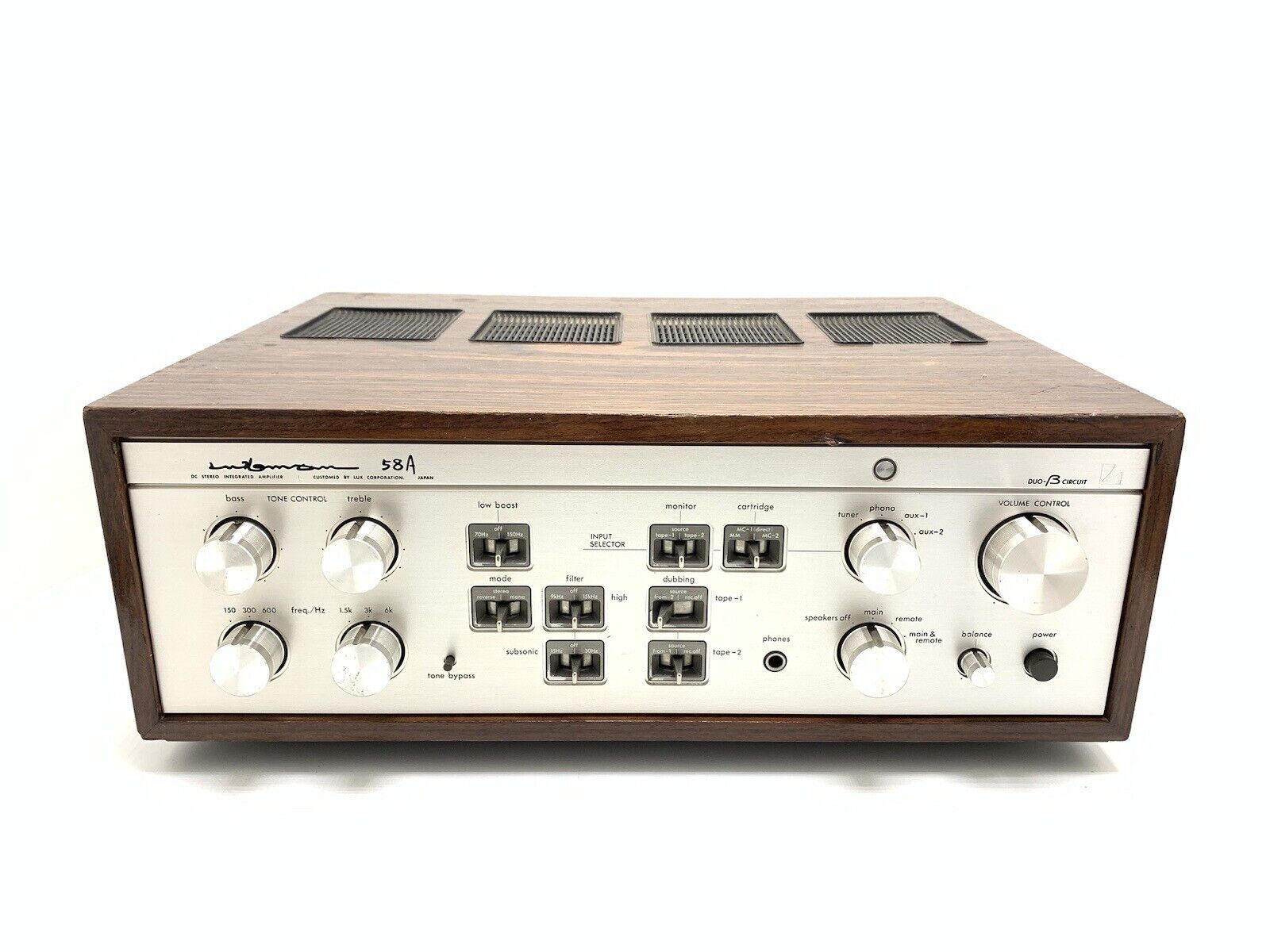 LUXMAN L 58A Stereo Integrated Amplifier 2X 100W RMS Vintage 1980 WORK Good Look
