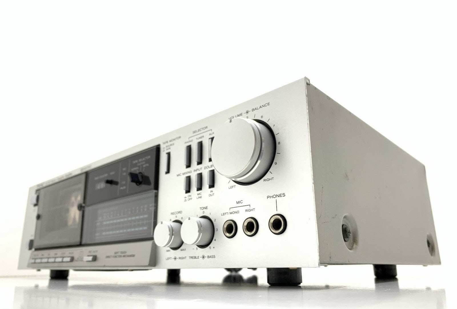 TEAC CA 50 Stereo System Cassette Deck Amplifier  Vintage 1980 WORK Good Look