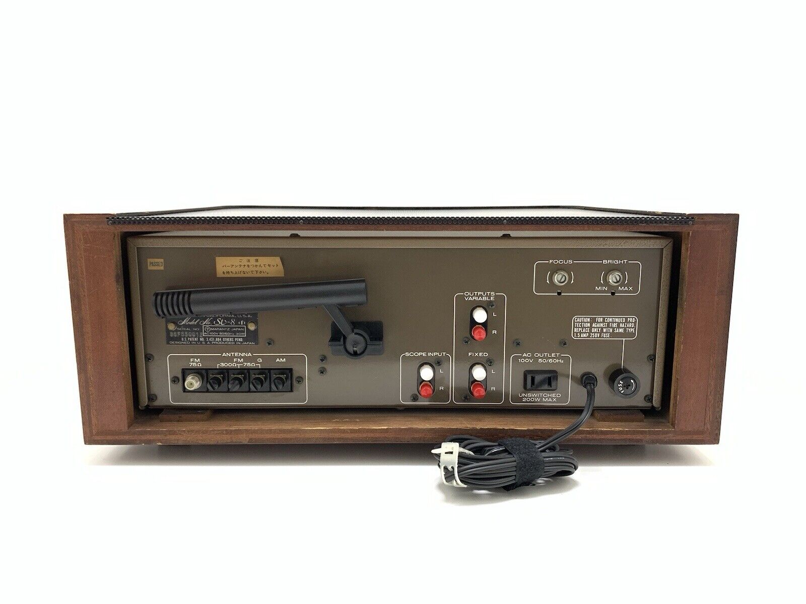 MARANTZ ST 8 AM/FM Quartz Stereo Audio Scope Tuner Vintage