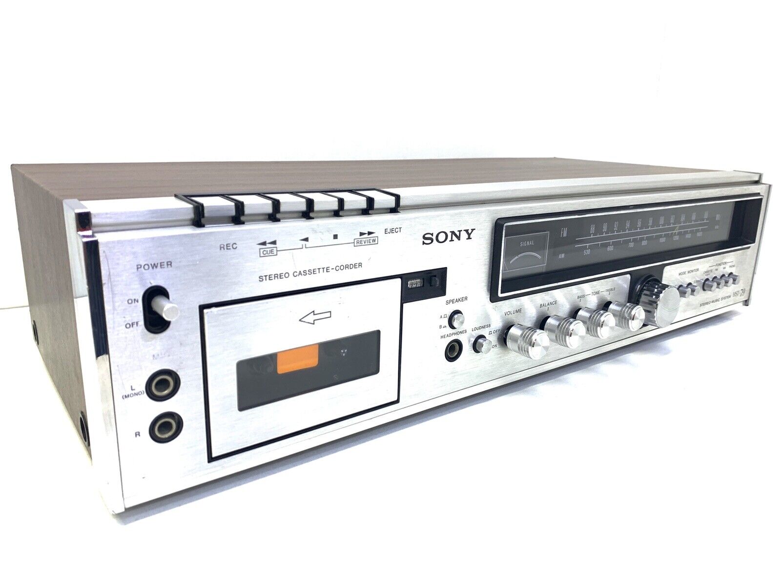 SONY Stereo Music System HST-79 Cassette Receiver Vintage 1975 Working Good Look