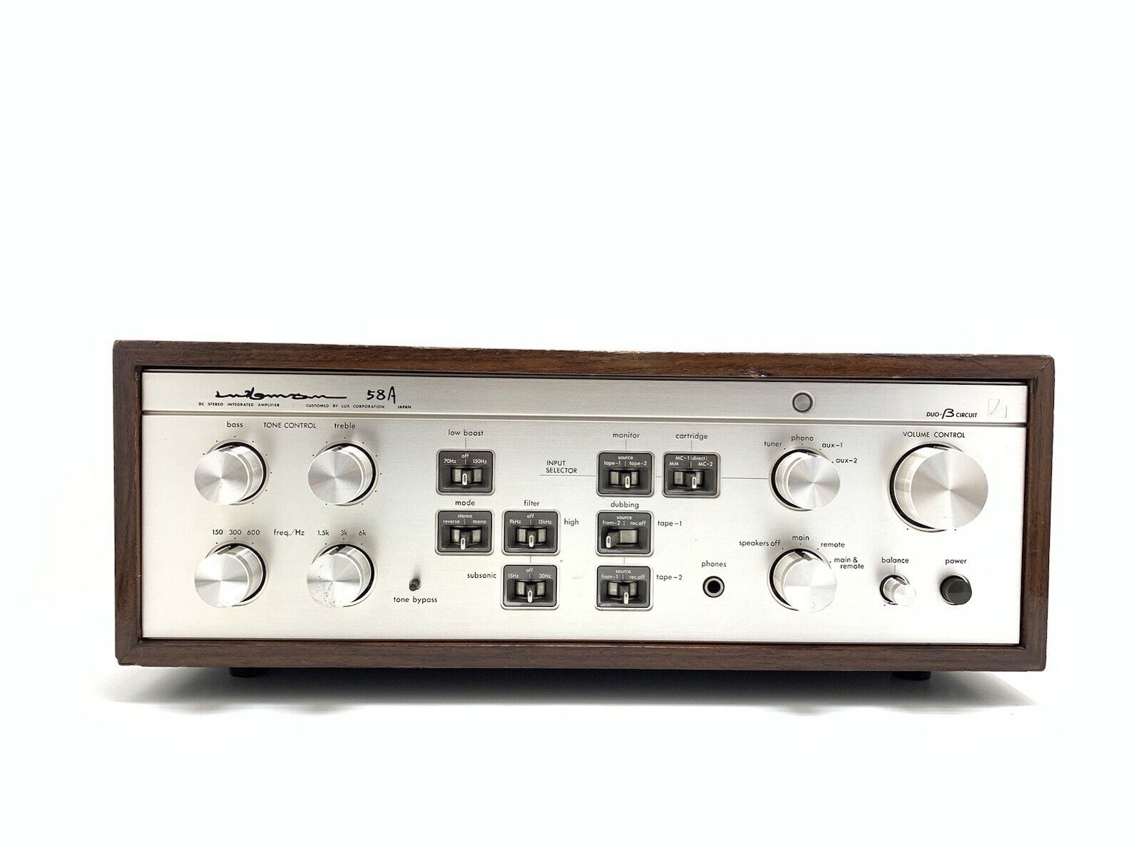 LUXMAN L 58A Stereo Integrated Amplifier 2X 100W RMS Vintage 1980 WORK Good Look