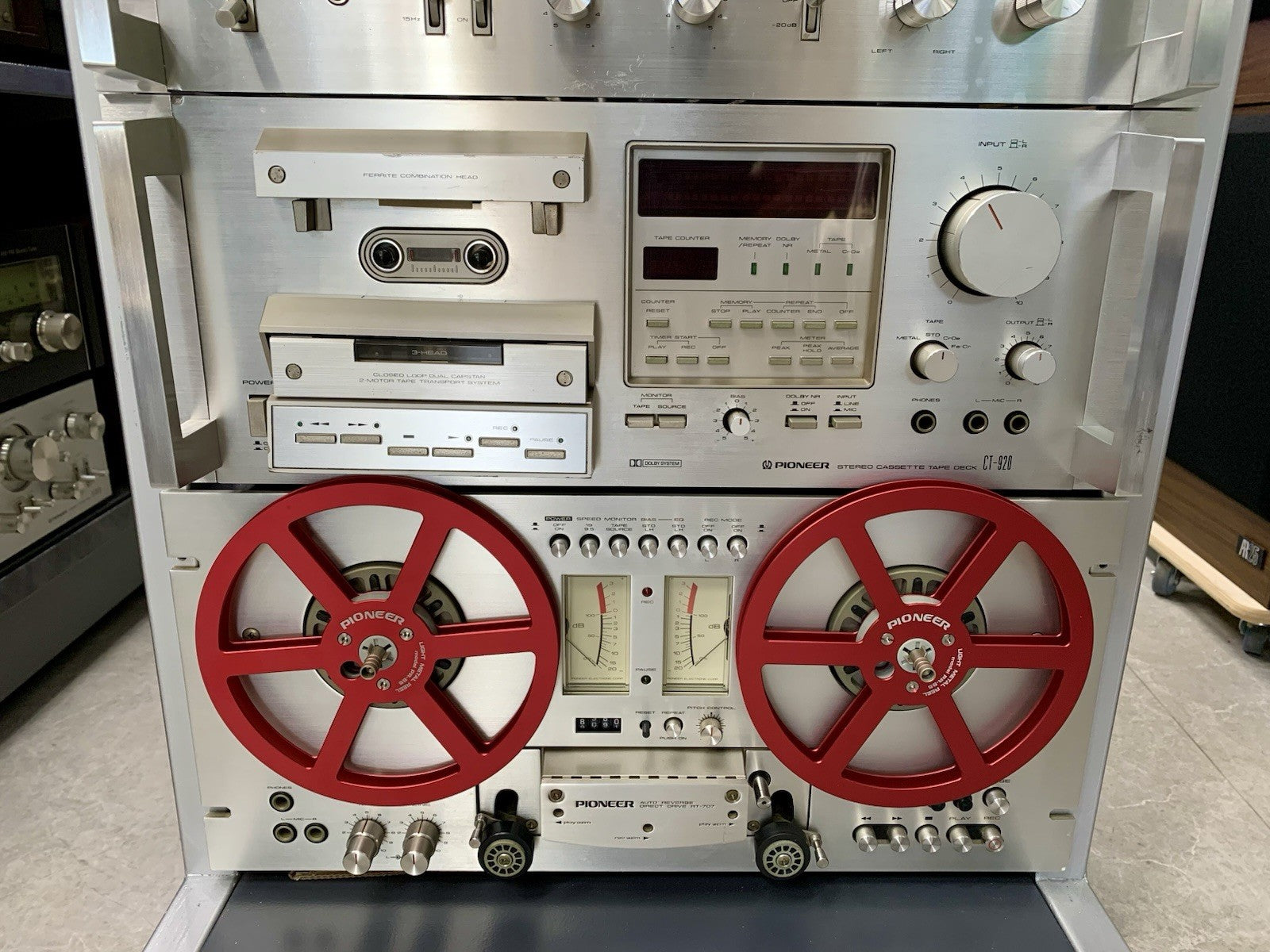 PIONEER Hi End System Rack JA-R2S SR 303 TX 7800 SG 9800  SA 7800 CT 950 RT 707