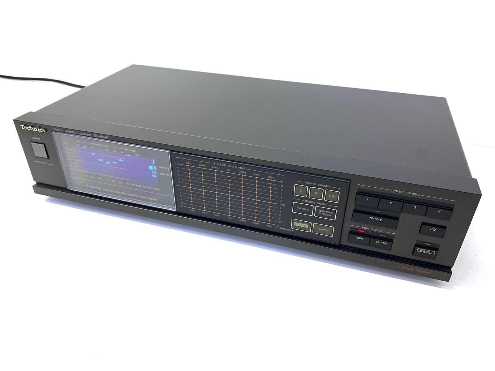 TECHNICS SH-8046 Stereo Graphic Equalizer Spectrum Analyzer Vintage 1986 GodLook