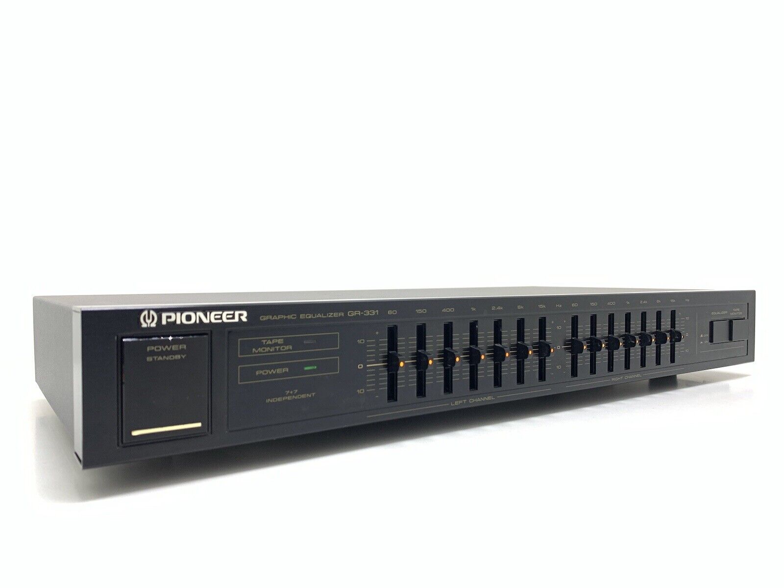 PIONEER GR 331 Stereo Graphic Equalizer 7 Bands Vintage 1987 Work HiFi Good Look