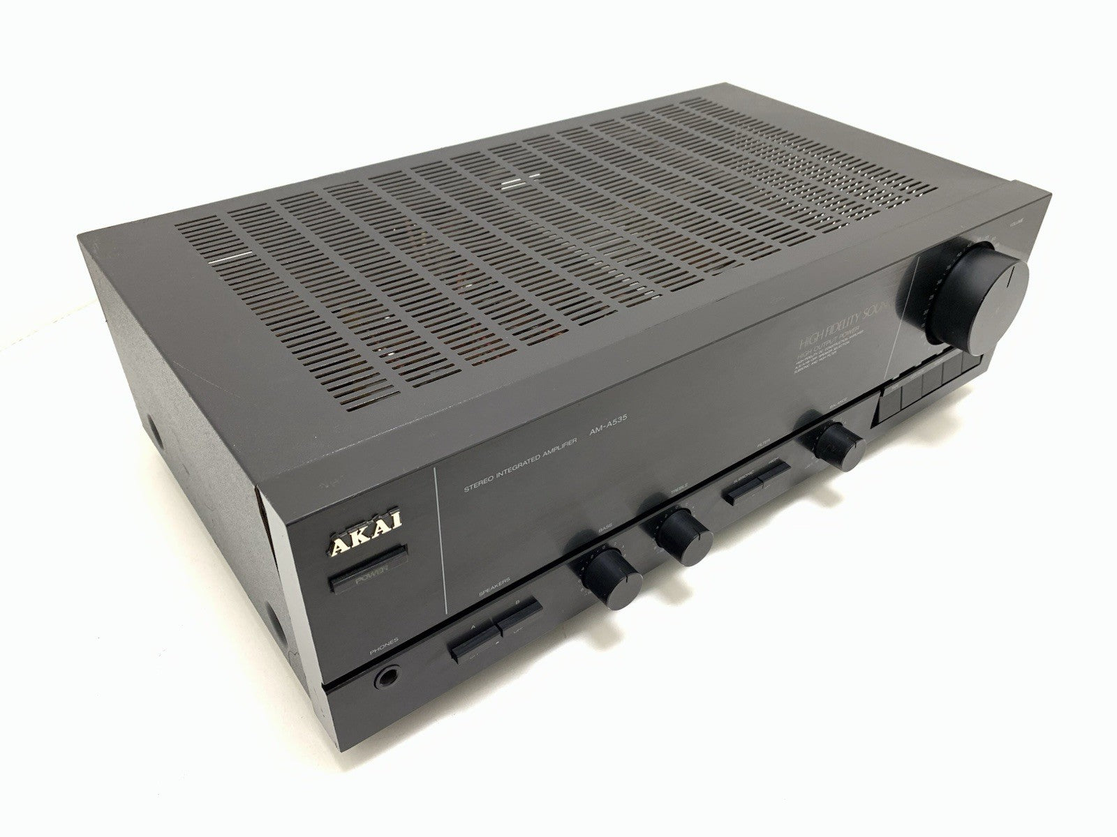 AKAI AM A535 Stereo Integrated Amplifier 60+60 W RMS Vintage 1998 WORK Good Look