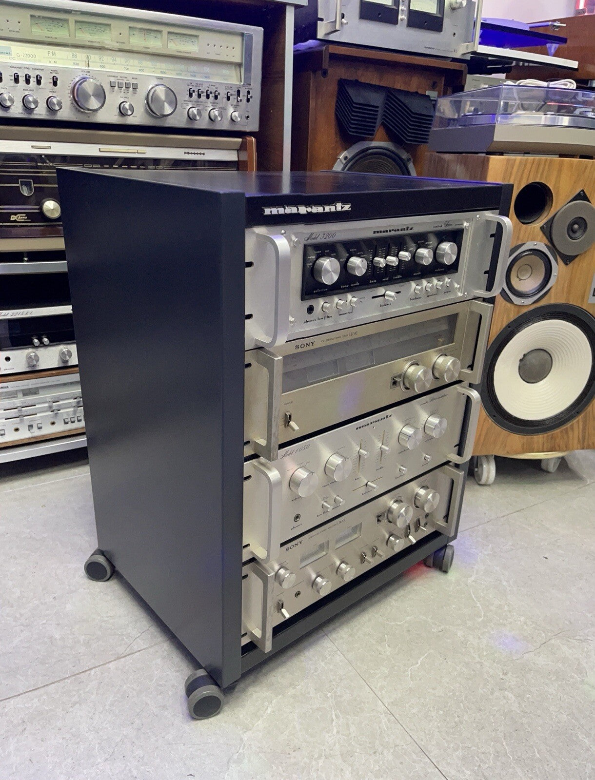 Marantz Original Audio Rack 19 " Rare Vintage 70's Perfect Like Sansui PIONEER