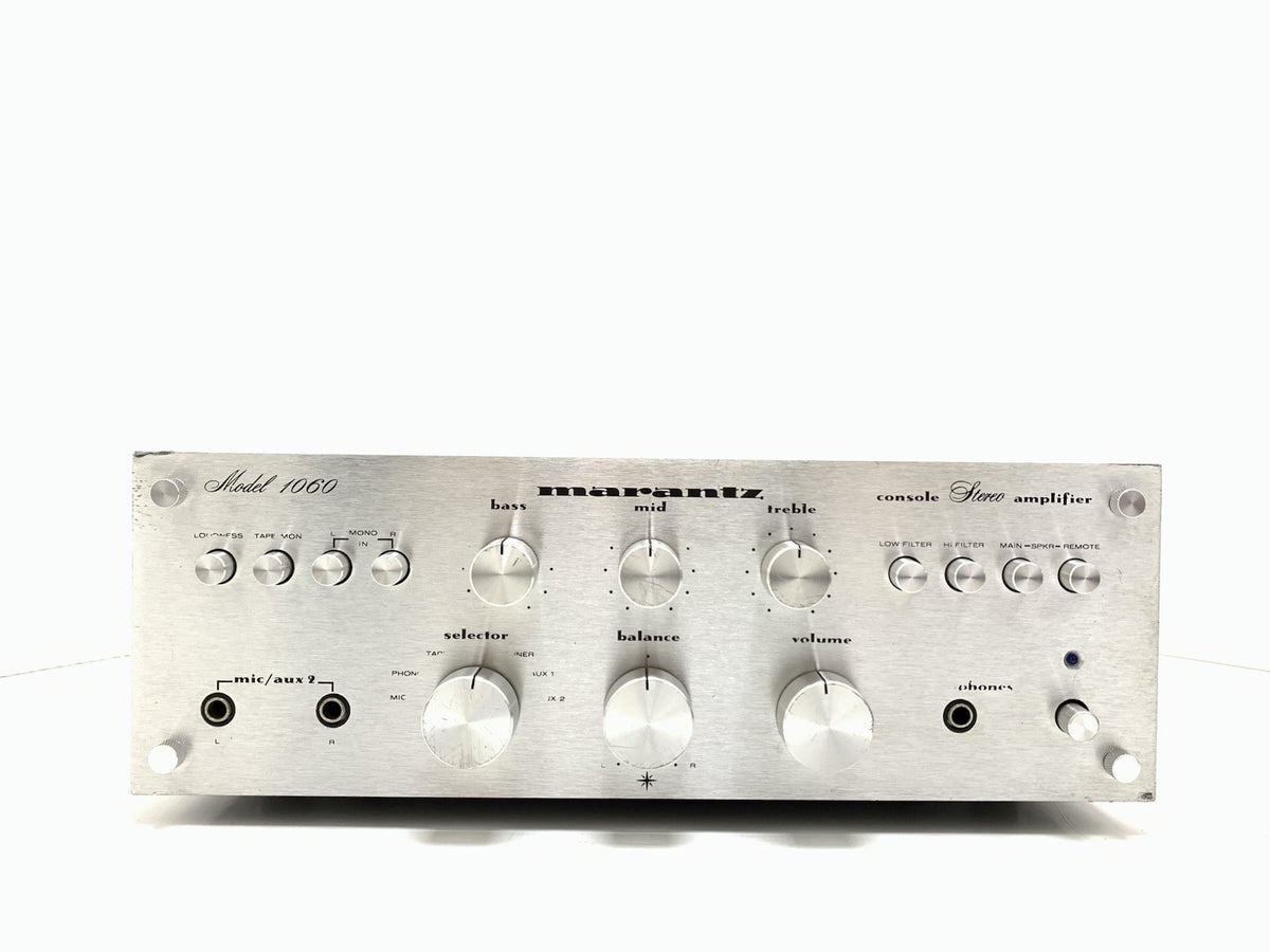 MARANTZ 1060 Stereo Integrated Amplifier 30+30 W RMS Vintage 1971 WORK Good Look