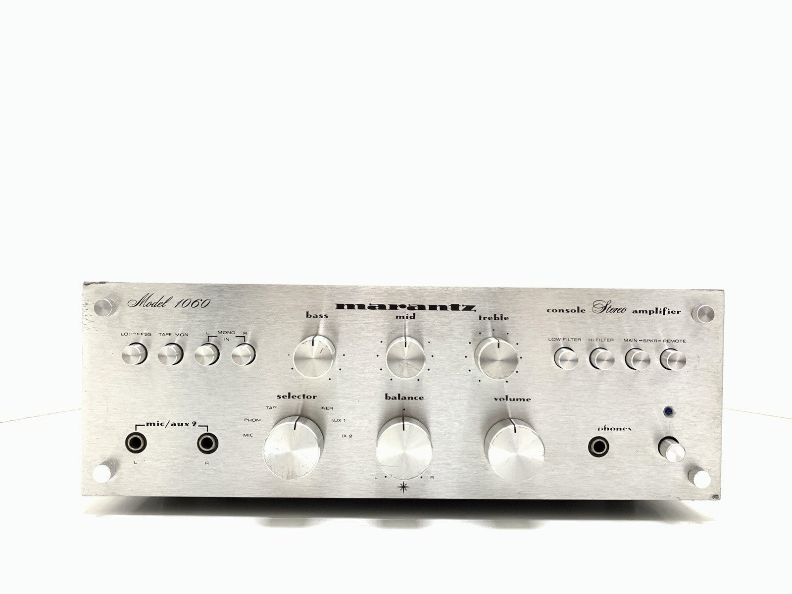 MARANTZ 1060 Stereo Integrated Amplifier 30+30 W RMS Vintage 1971 WORK Good Look