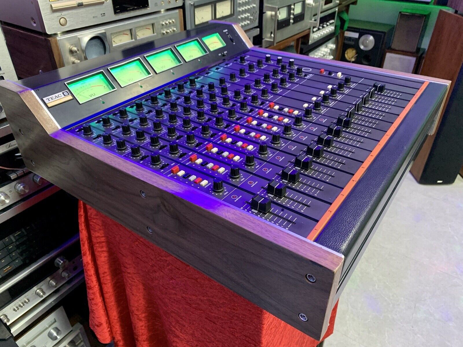 TEAC TASCAM Series Model 5A RARE AUDIO MIXER 8 Ch Vintage 1975 WORKING Good Look
