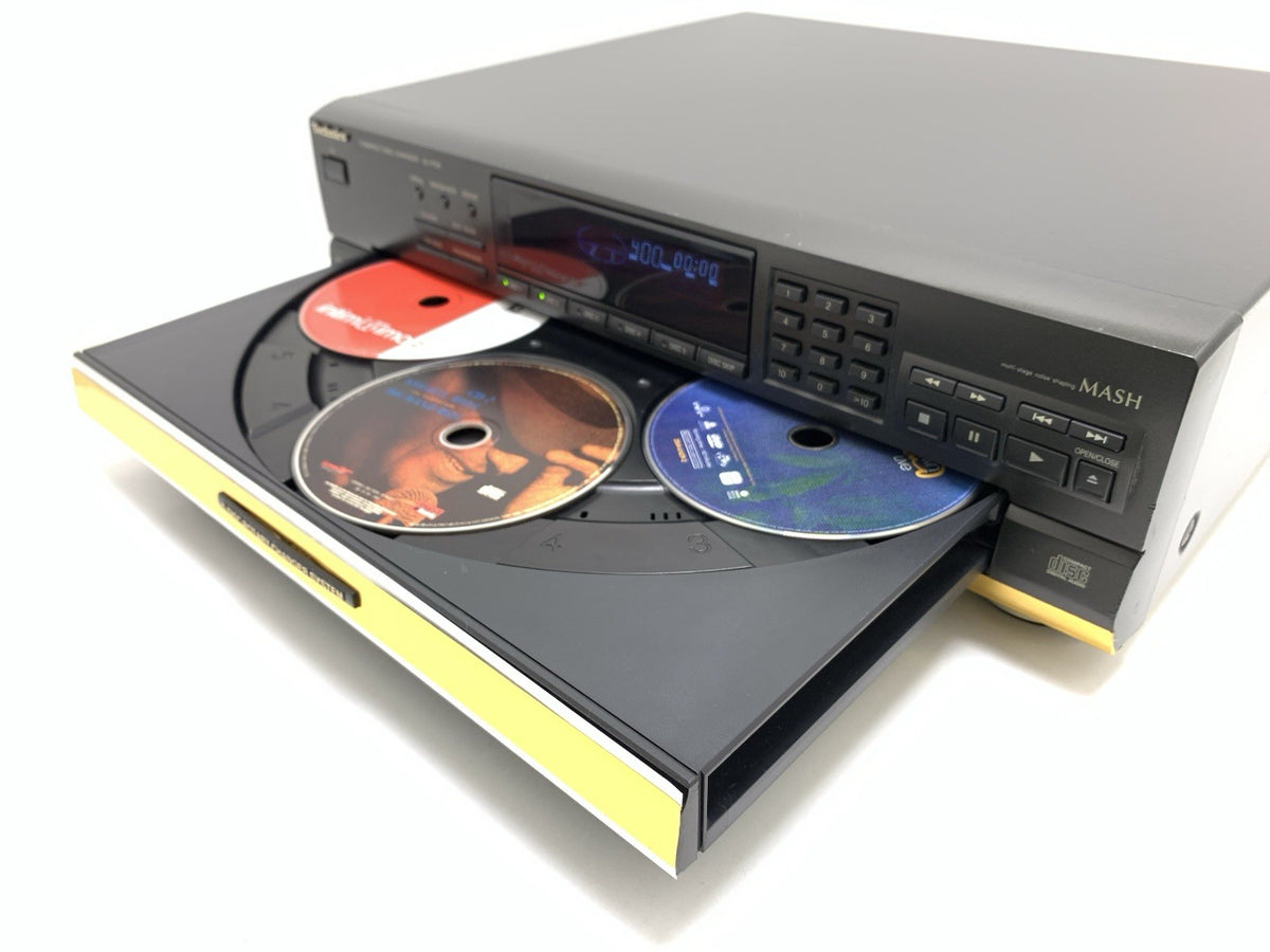Technics SL-PD8 5 Disc CD Changer MASH Custom Gold Finish 230V Serviced WorkGood