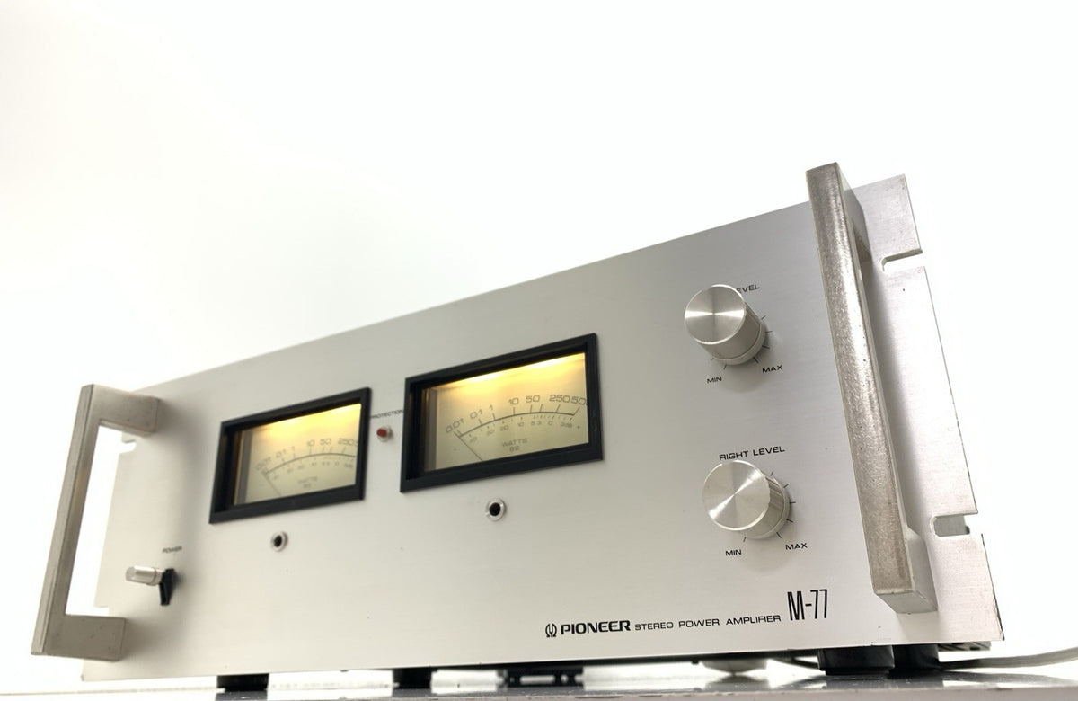 PIONEER M 77 SPEC 2 Stereo Power Amplifier  2 X 250 W RMS Vintage Work Good Look
