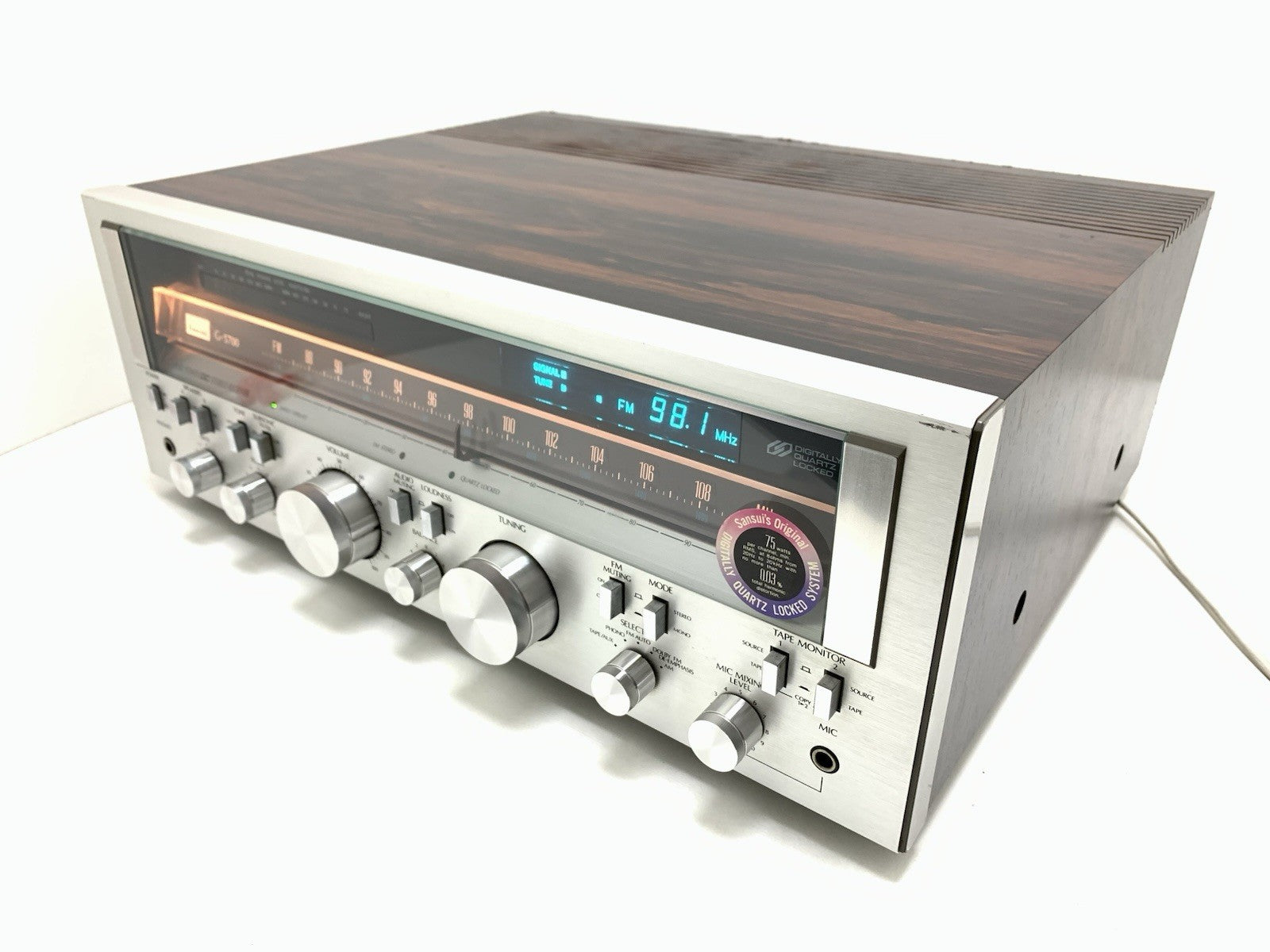 SANSUI G 5700 Stereo HiFi Receiver 75+75 Watts RMS Vintage 1978 WORK GOOD LOOK