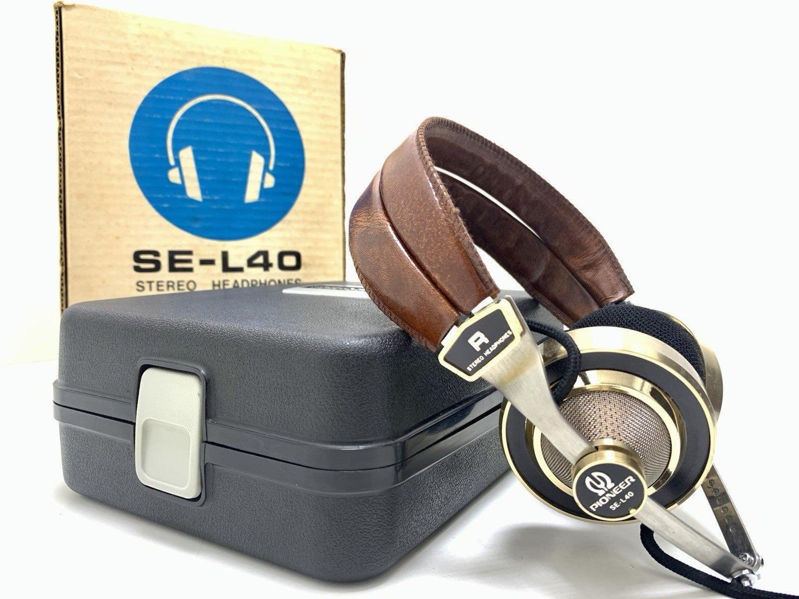 PIONEER SE-L40 Rare Headphones Original Box Vintage 1972 Good Look Work Perfect