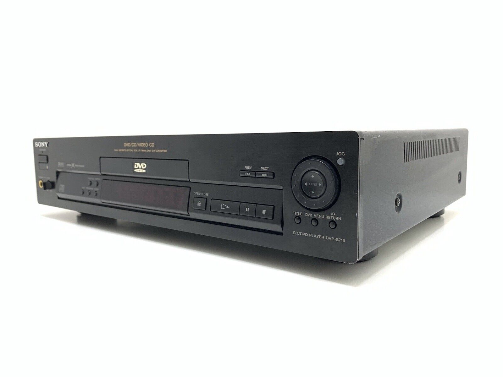 SONY DVP-S715 DVD VÍDEO CD Compact Disc + Remote VINTAGE 1998 WORK Good Look