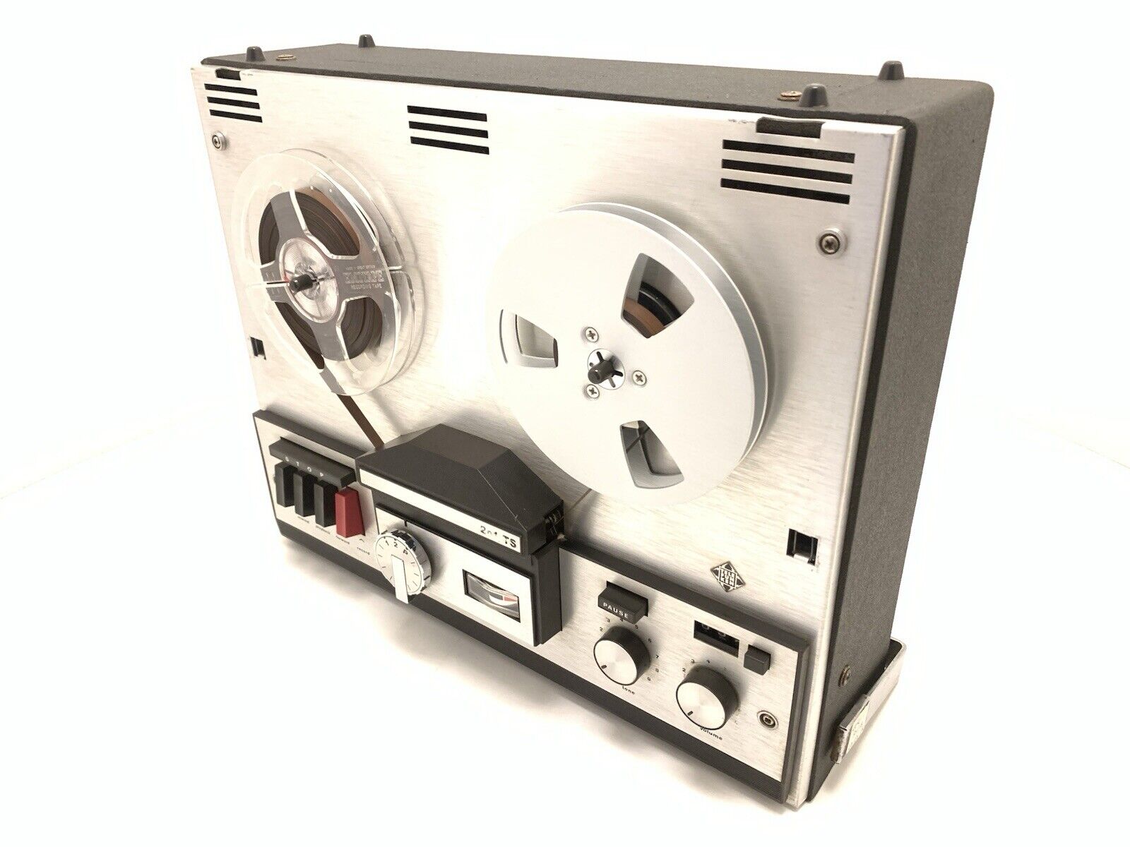 TELEFUNKEN M 201TS Tape Reel to Reel 4 Track 7" Vintage 1967 WORK Good Look
