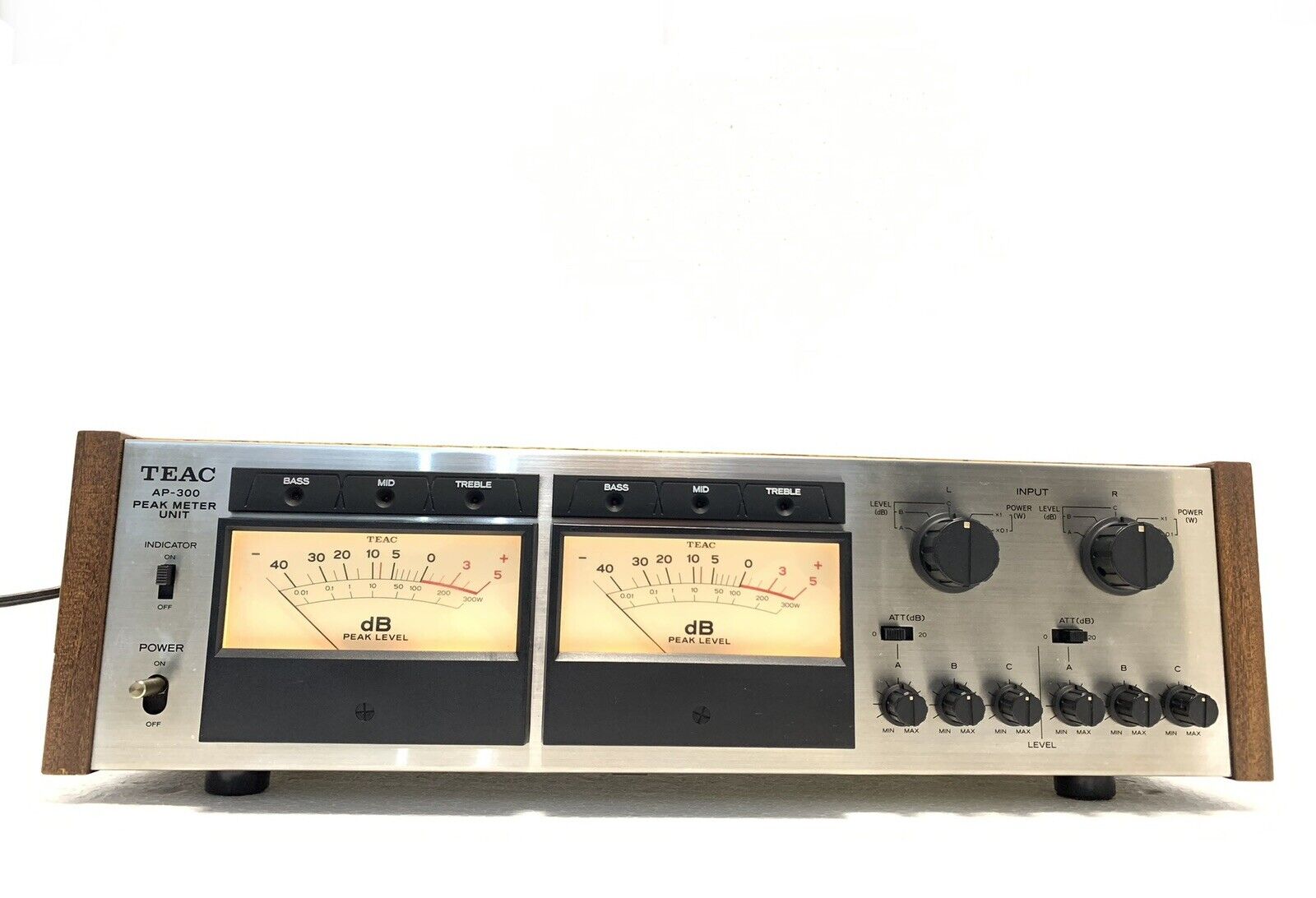 TEAC AP-300 Very RARE Peak Meter Unit Vintage 1975 Hi End WORK Perfect Like New