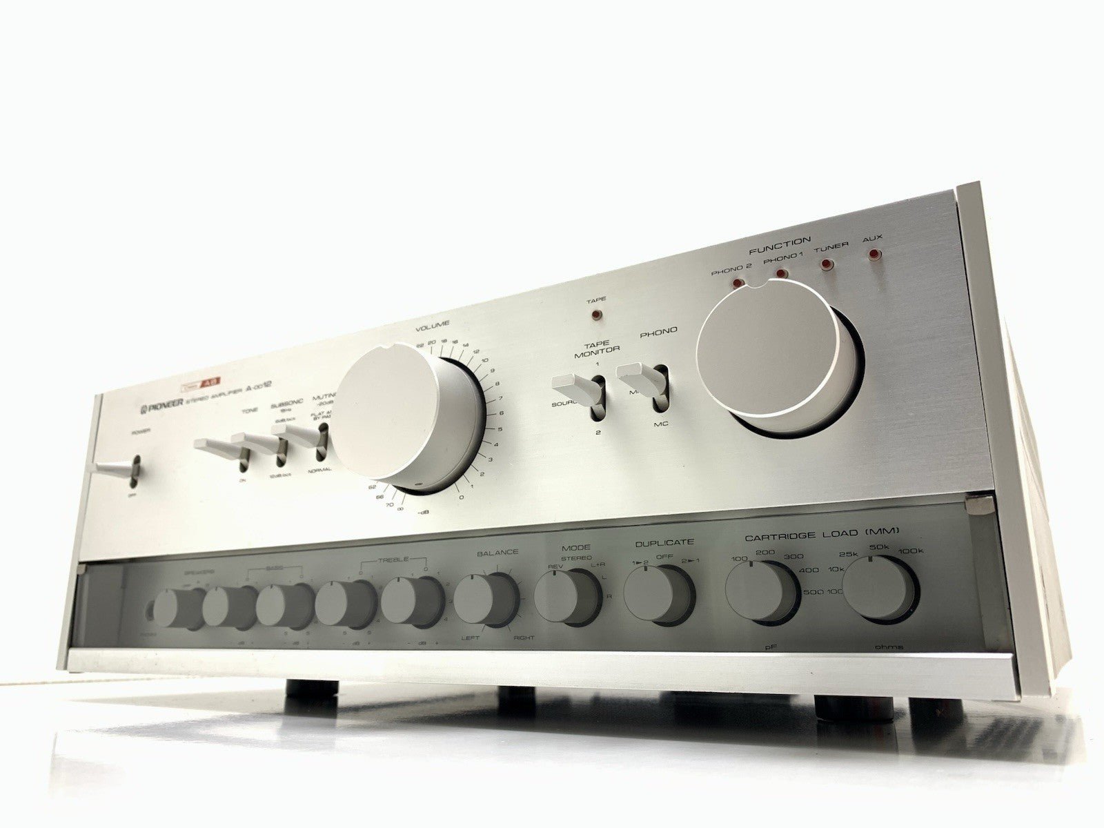 PIONEER A 0012/ A 27 Stereo Amplifier 120+120 W RMS Vintage 1978 WORK Good Look