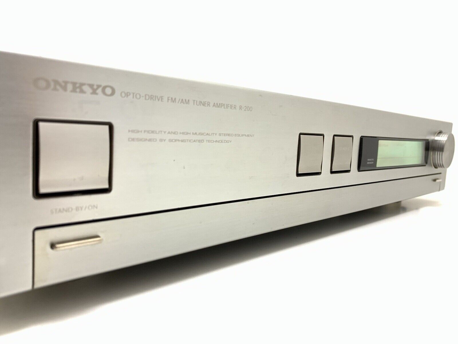 ONKYO R 200 Stereo Receiver 40+40 Watts RMS Vintage 1987 Hi Fi WORK Good Look