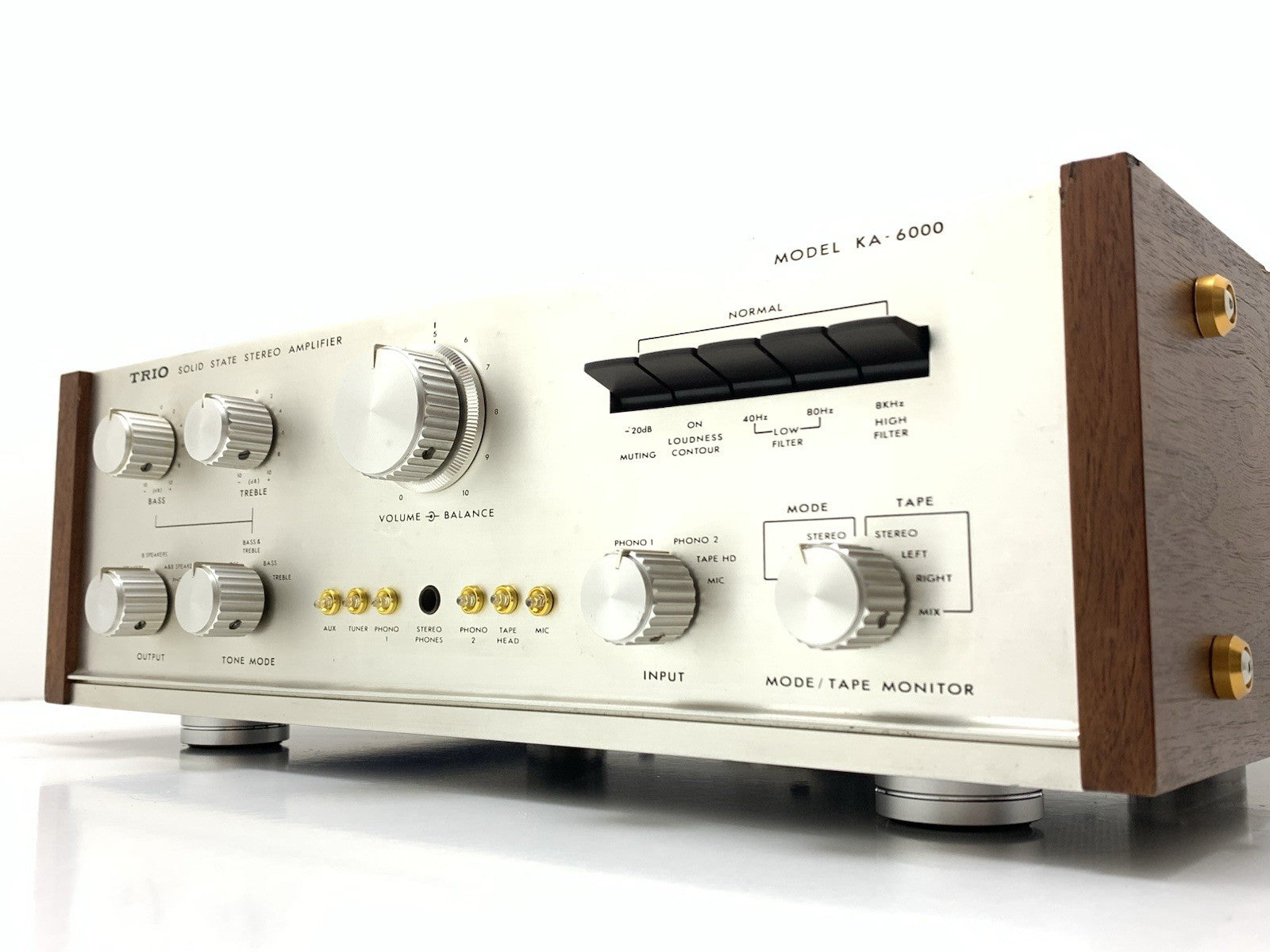 TRIO KENWOOD KA 6000 Legendary  Amplifier 45+45W RMS Vintage 1968 WORK Good Look