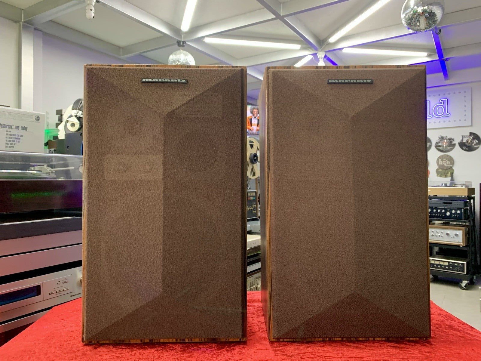 MARANTZ HD 540 Original Speakers 3Way Vintage WORK with PALISANDRO WOOD GoodLook