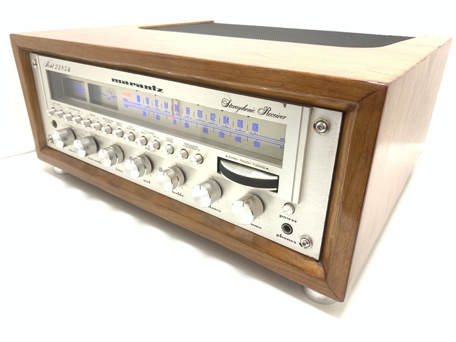 MARANTZ 2285B Stereo MONSTER Receiver 188 W RMS Vintage 1979 Wood Box GOOD LOOK