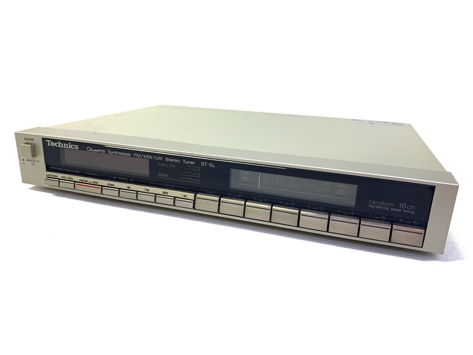 TECHNICS ST-5L Synthesizer FM/MW/LW Stereo Digital Tuner High End Vintage 1982