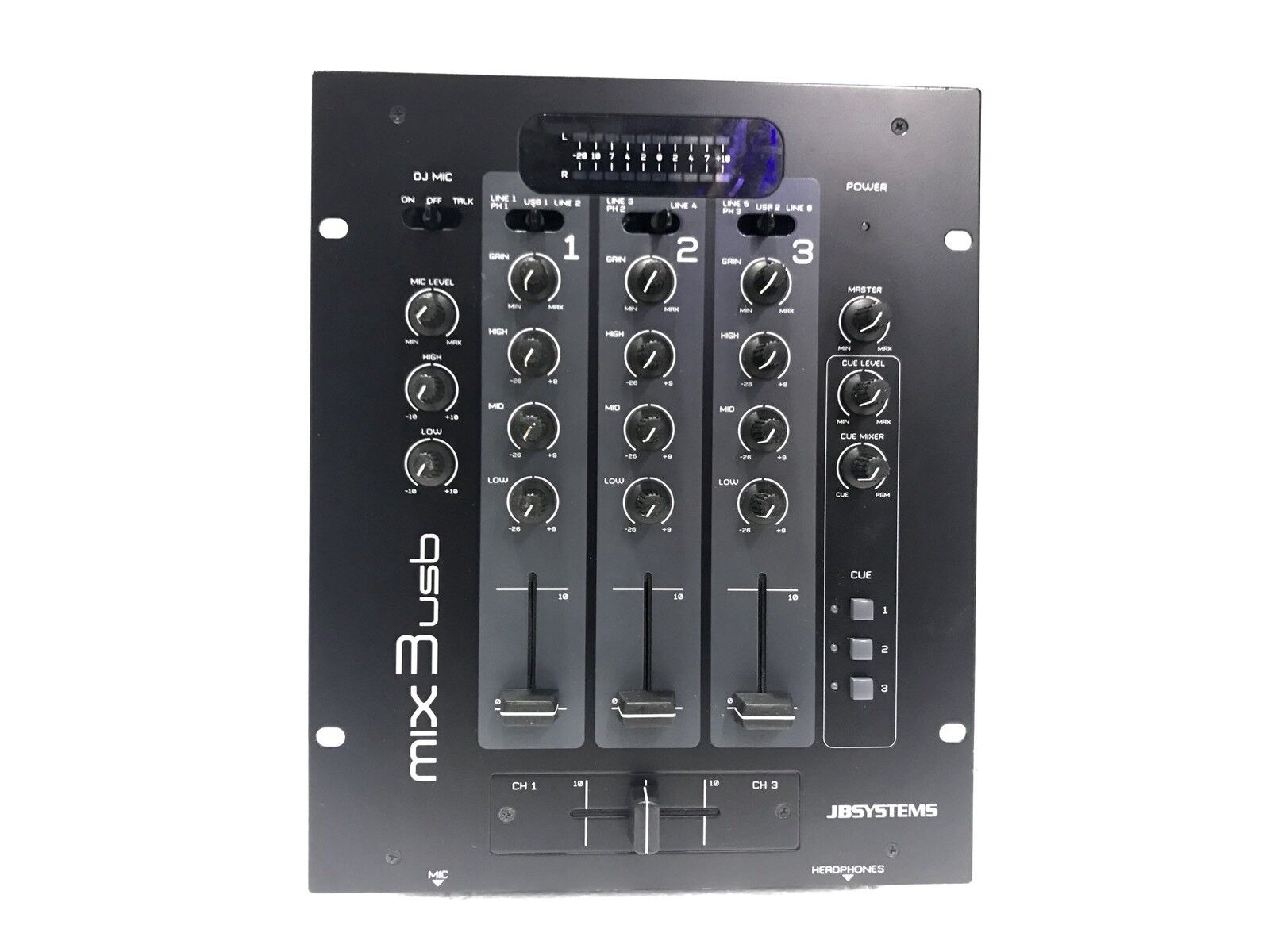 JB Systems MIX 3 USB - Controlador de DJ 3 Channel Working 100% Good Look