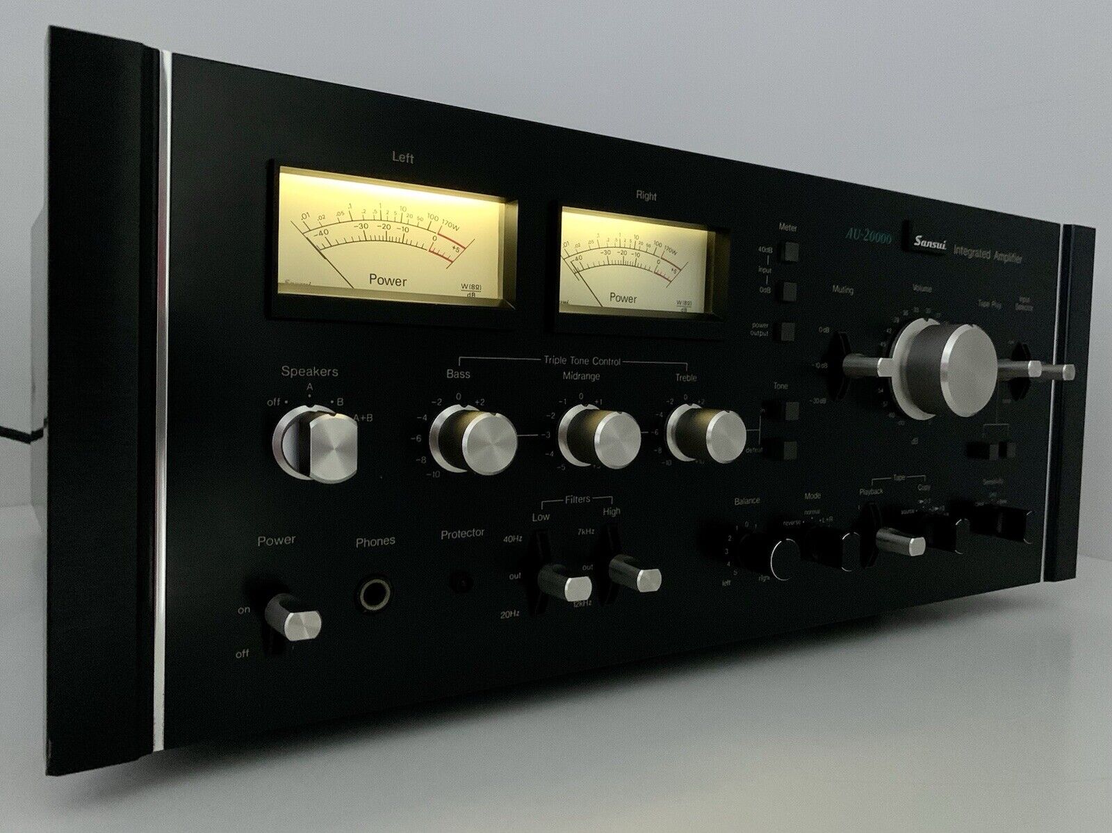 SANSUI AU 20000 Integrated Stereo Amplifier 170+170 WRMS Vintage 1975 LIKE NEW