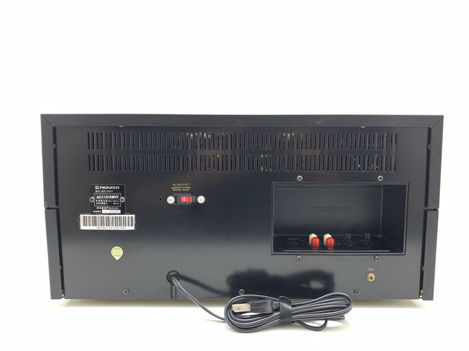 PIONEER RT 707 Open Reel 4 Track 7" Tape Vintage 1977 AutoReverse WORK Good Look