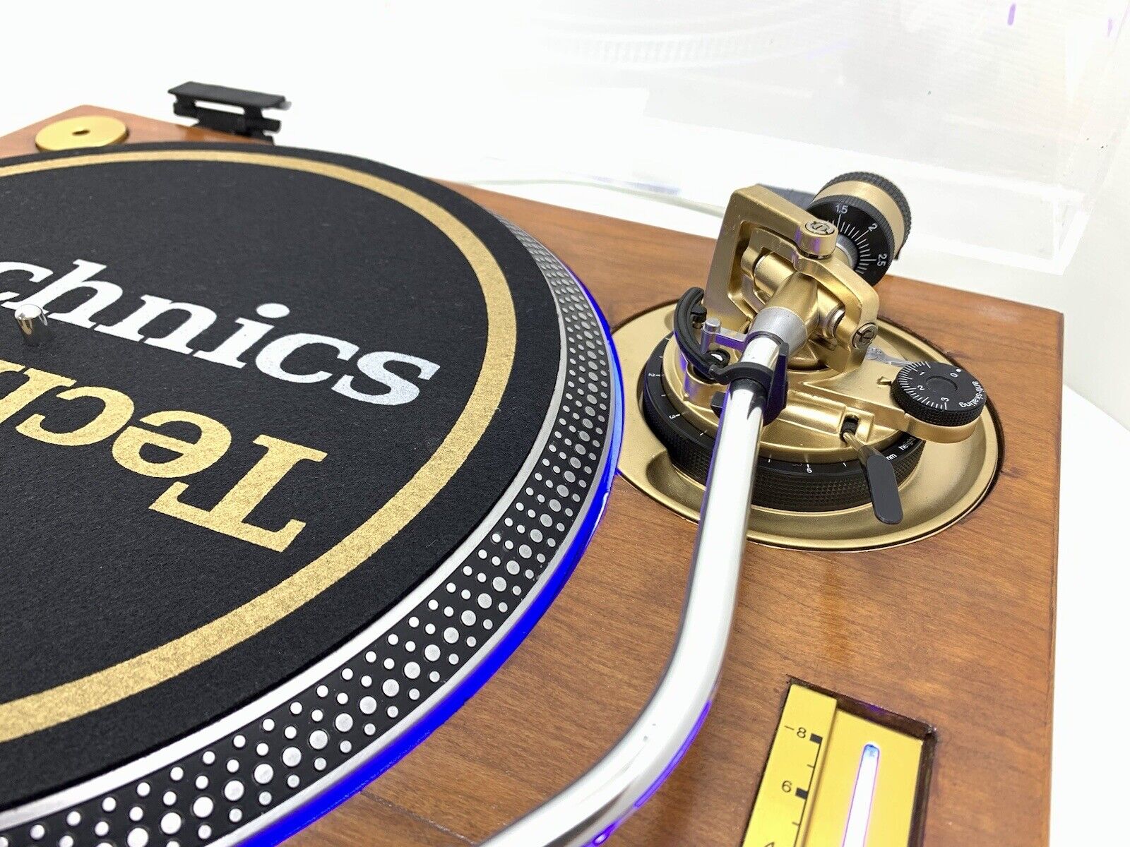 TECHNICS SL 1200 MK2 WOOD and GOLD Direct Drive Turntable Vintage WORK LIKE NEW