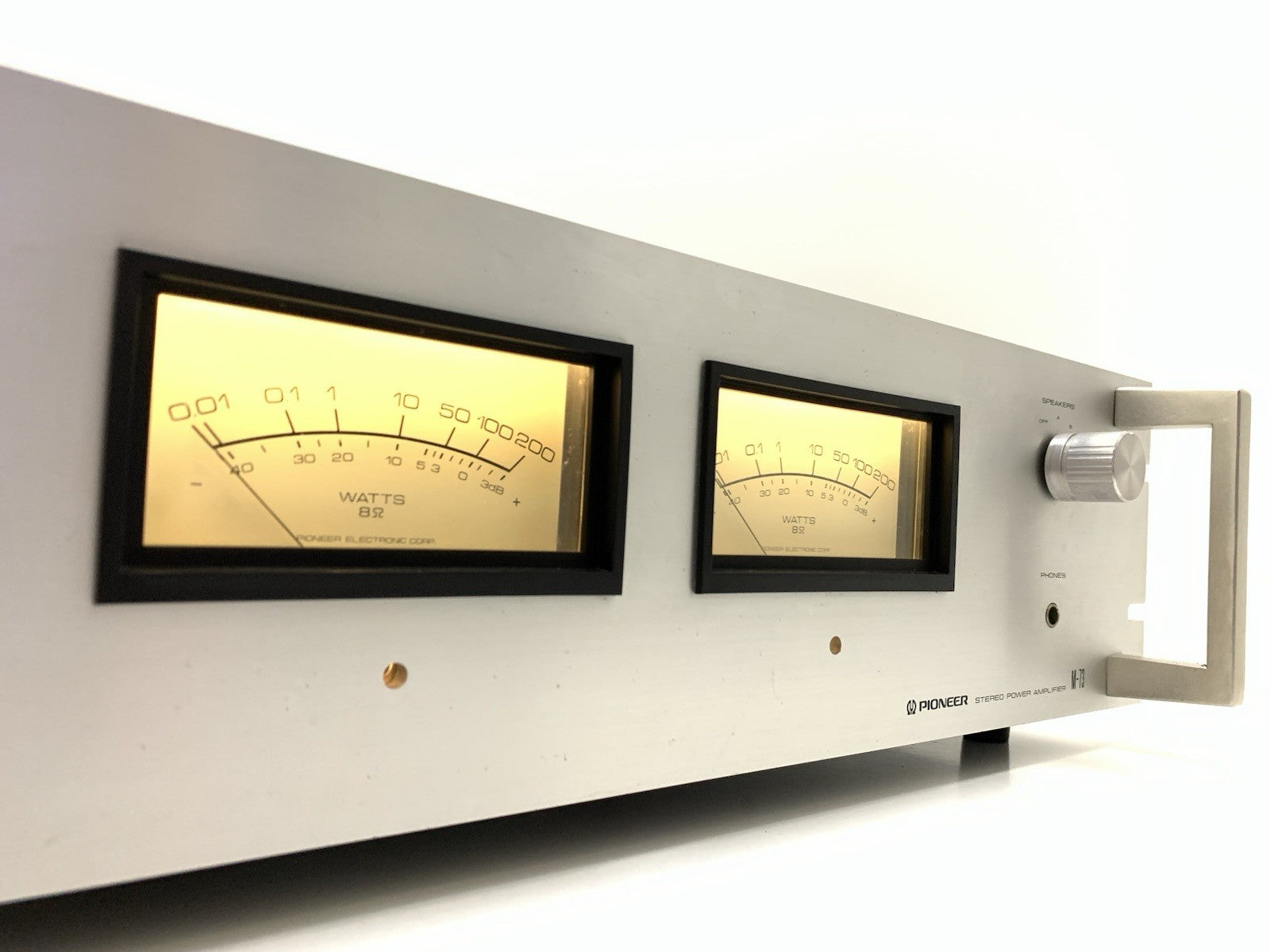 PIONEER M 73 SPEC Stereo Power Amplifier  85+85W RMS Vintage 1980 Work Good Look
