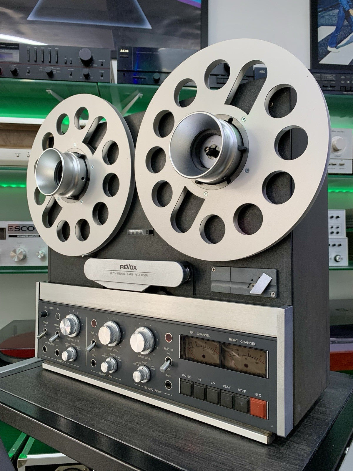 REVOX B-77 Reel to Reel 4 Track 10" Tape Vintage 1978 Refurbished WORK Good Look