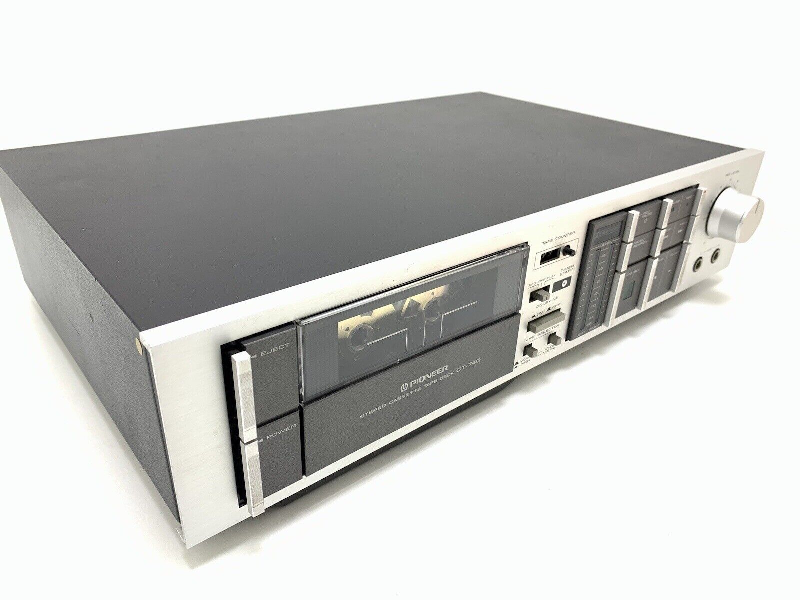 PIONEER CT-740 Stereo Cassette Tape Deck 2 Head Vintage 1983 WORK Good Look