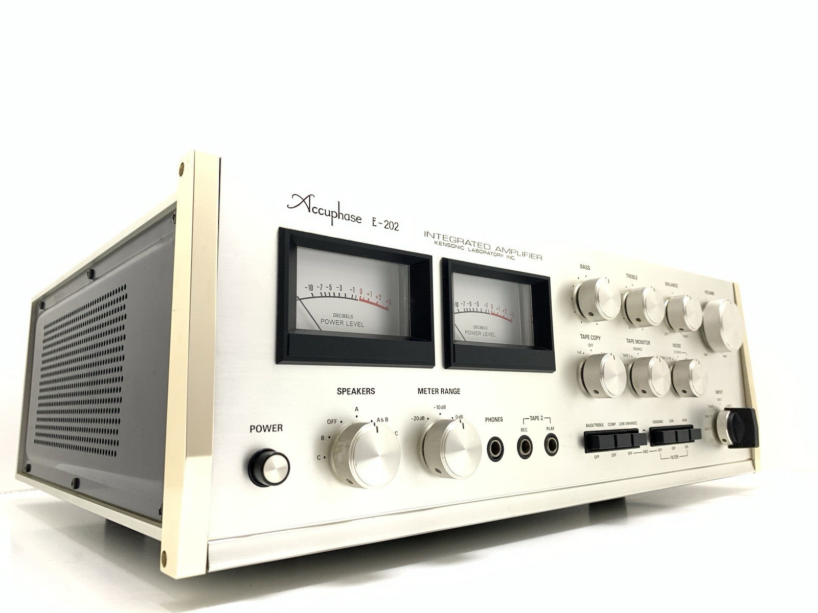 ACCUPHASE E 202 Stereo Hi End Amplifier 100+100 WRMS Vintage 1974 WORK Good Look