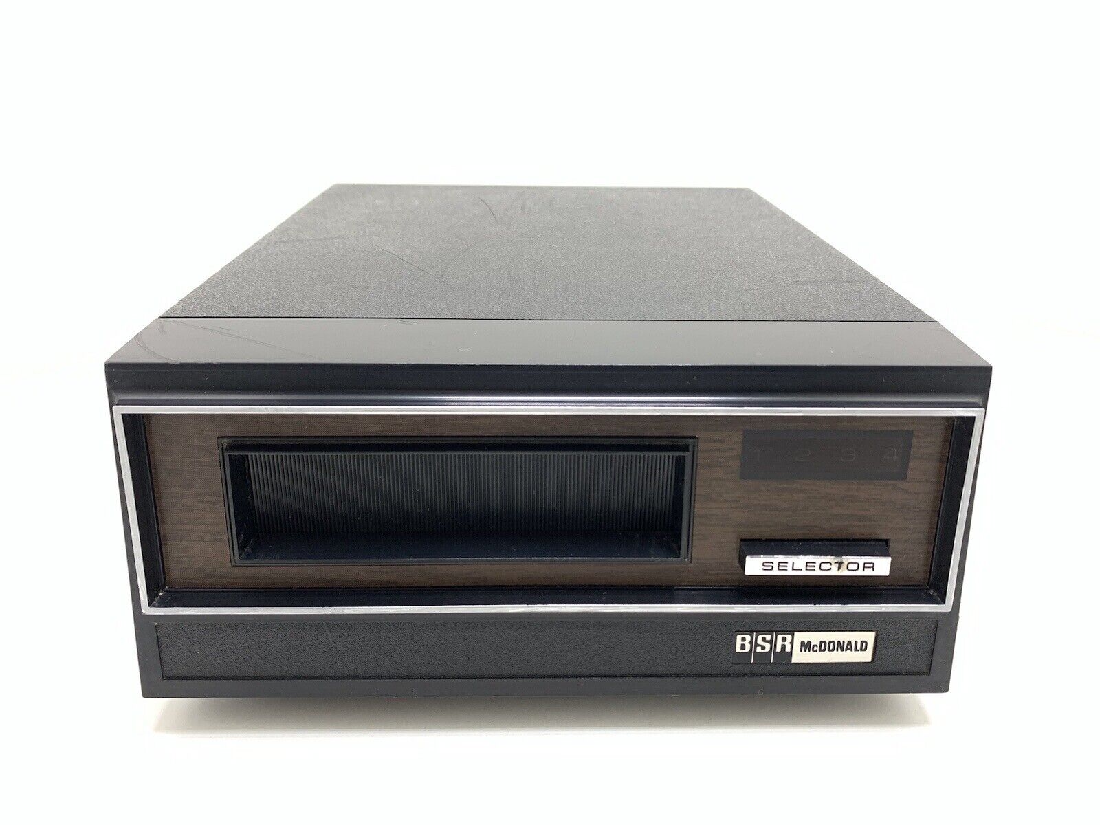 BSR McDONALD TD 8S Stereo 8-Track Playback Deck Vintage Working 220 V Good Look