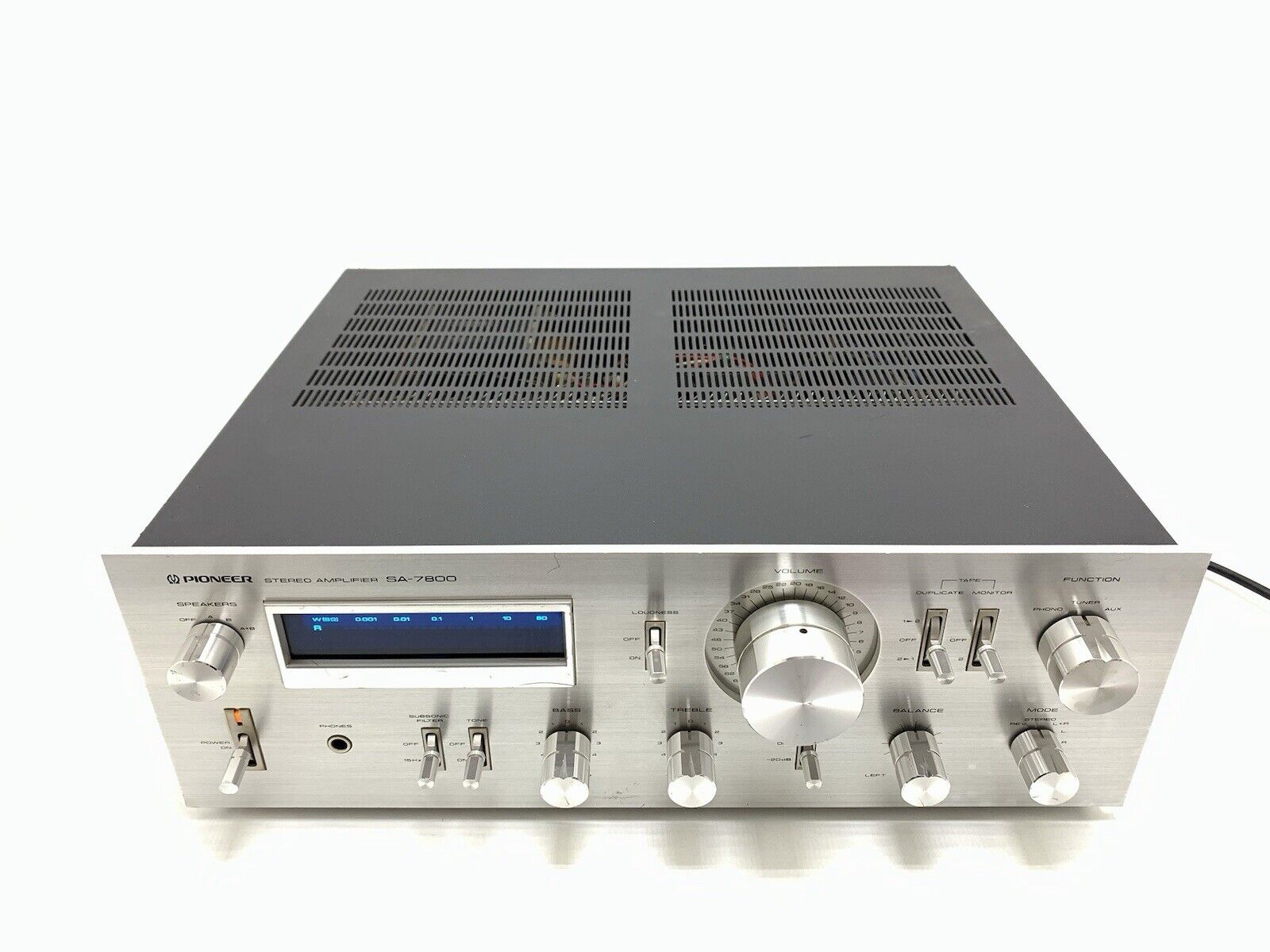 PIONEER SA-7800 Stereo Amplifier 65 + 65W RMS Blue Line Vintage 1979 Good Look