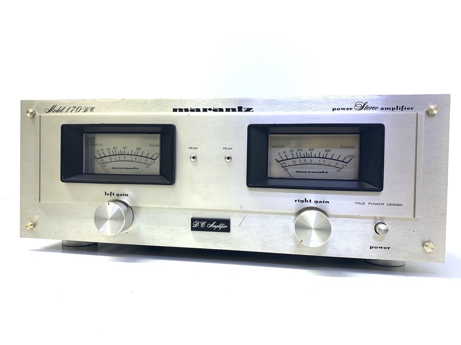 MARANTZ 170DC Stereo Power Amplifier Vintage 1978 Hi End 172 Watts RMS Good Look